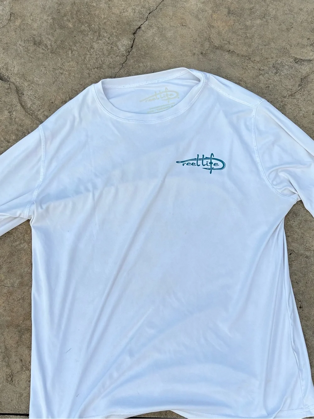Reel Life Fishing/Swimming Shirt Size Medium